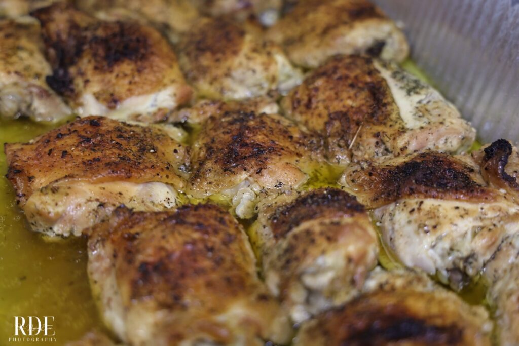 a close up of food
